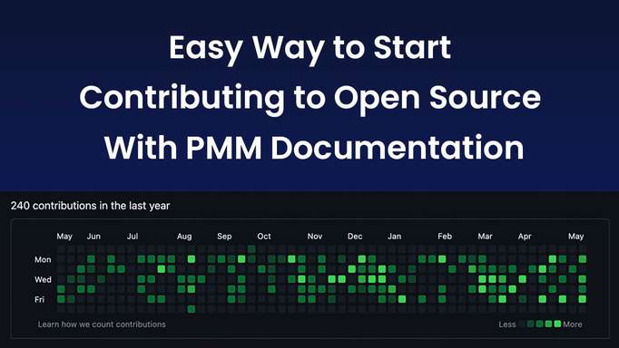 Easy Way to Start Contributing to Open Source With PMM Documentation