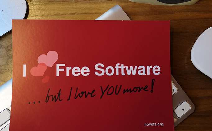 #ilovefs Valentine's Day Celebration (I Love Free Software)