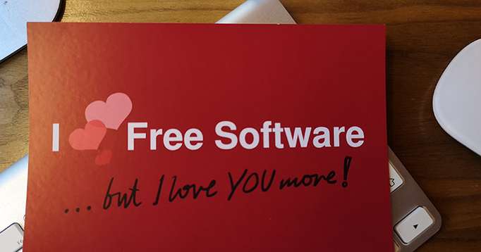 #ilovefs Valentine's Day Celebration (I Love Free Software)