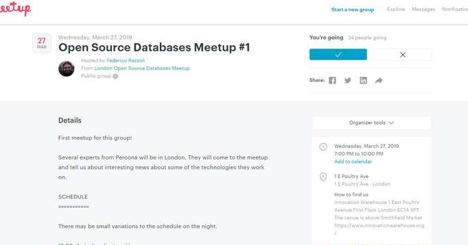 London Open Source Database Community Meetup