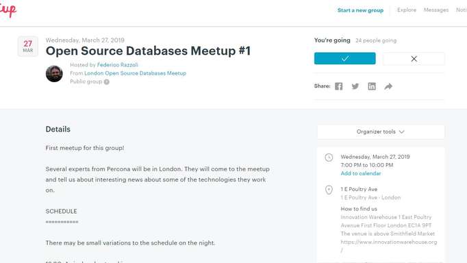 London Open Source Database Community Meetup