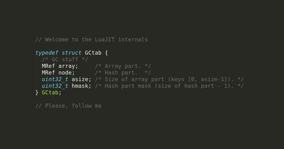 The Anatomy of LuaJIT Tables and What's Special About Them