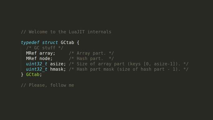 The Anatomy of LuaJIT Tables and What's Special About Them