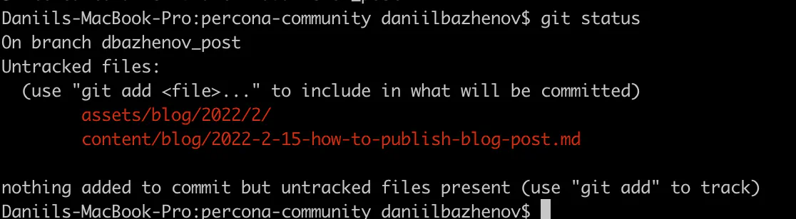 Git Status