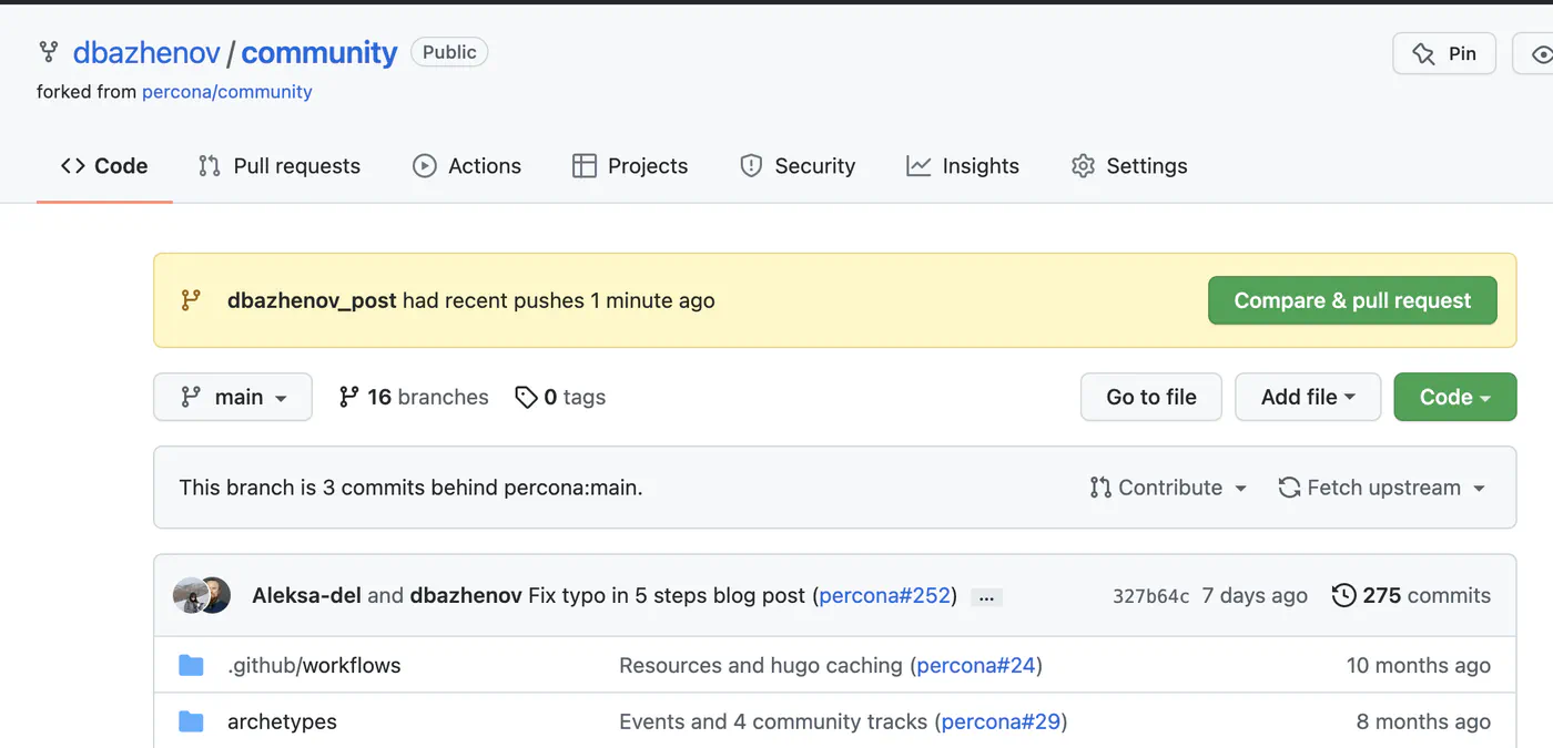 GitHub Branch