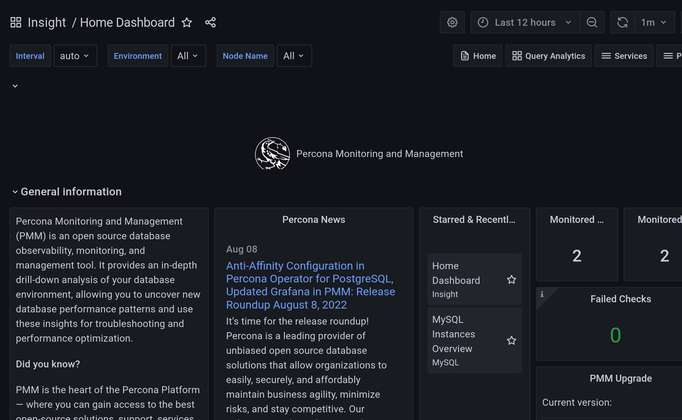 Setting up PMM for monitoring MySQL on a local environment