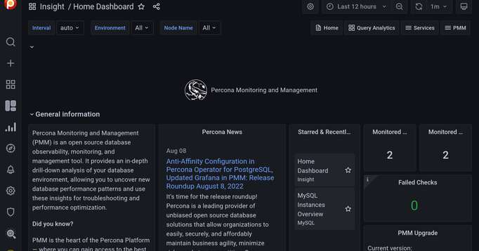 Setting up PMM for monitoring MySQL on a local environment
