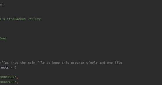 Automating Percona's XtraBackup