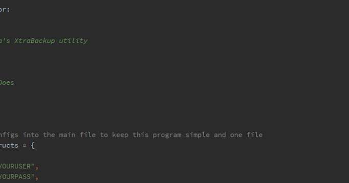 Automating Percona's XtraBackup
