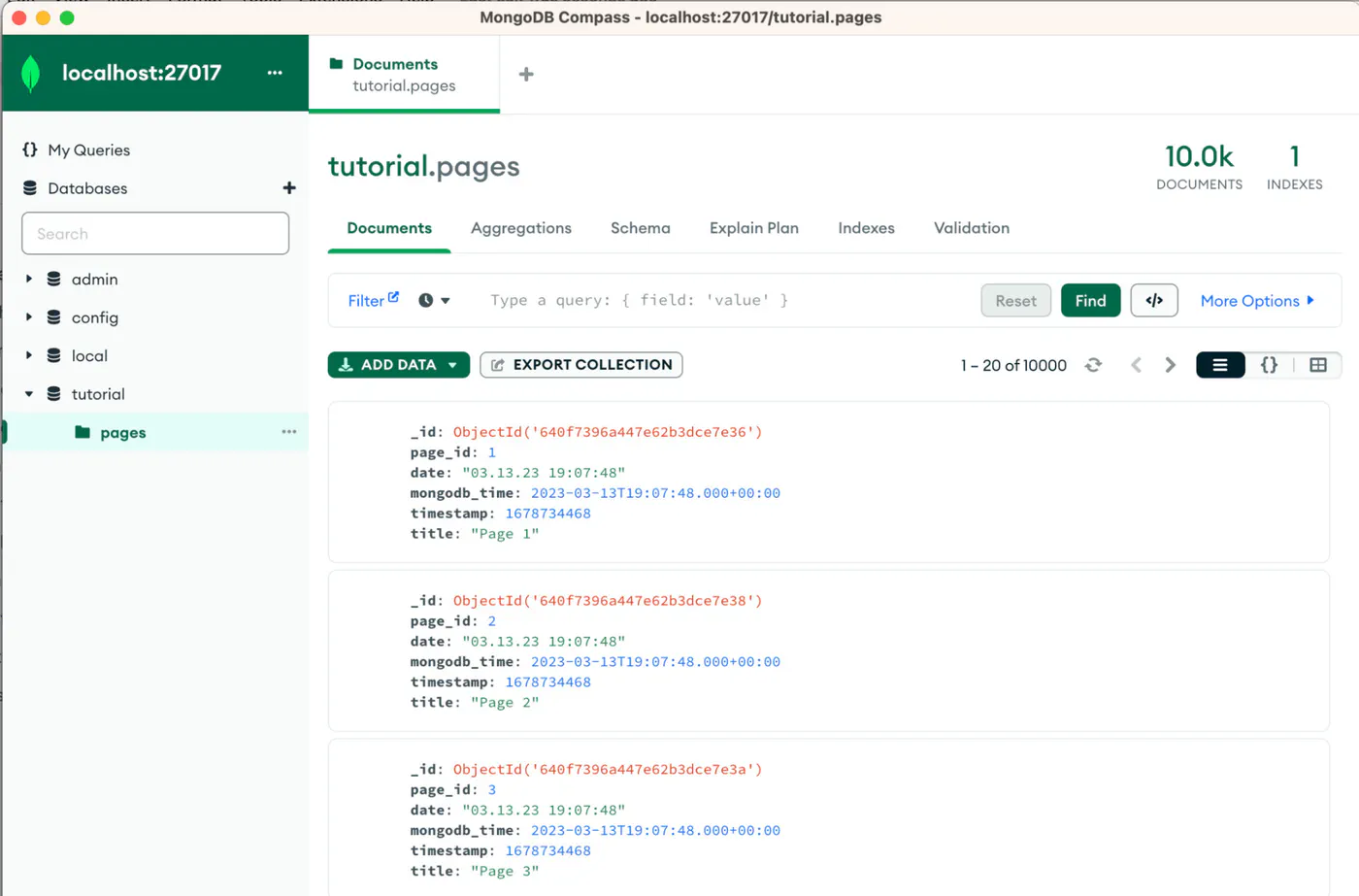 Connecting to MongoDB via MongoDB Compass