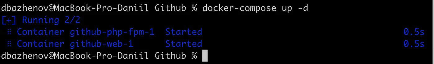 Run docker-compose