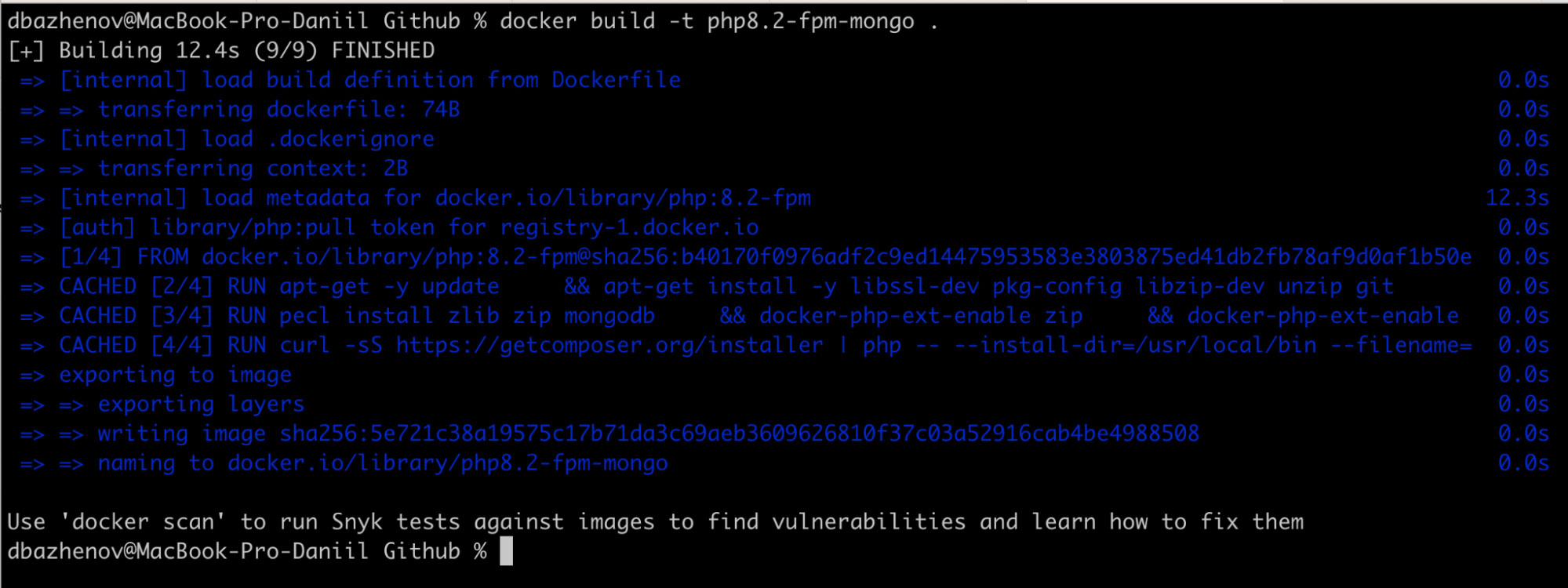 Dockerfile for PHM + MongoDB