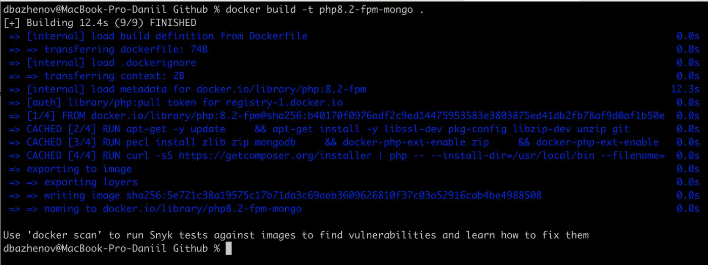 Dockerfile for PHM + MongoDB