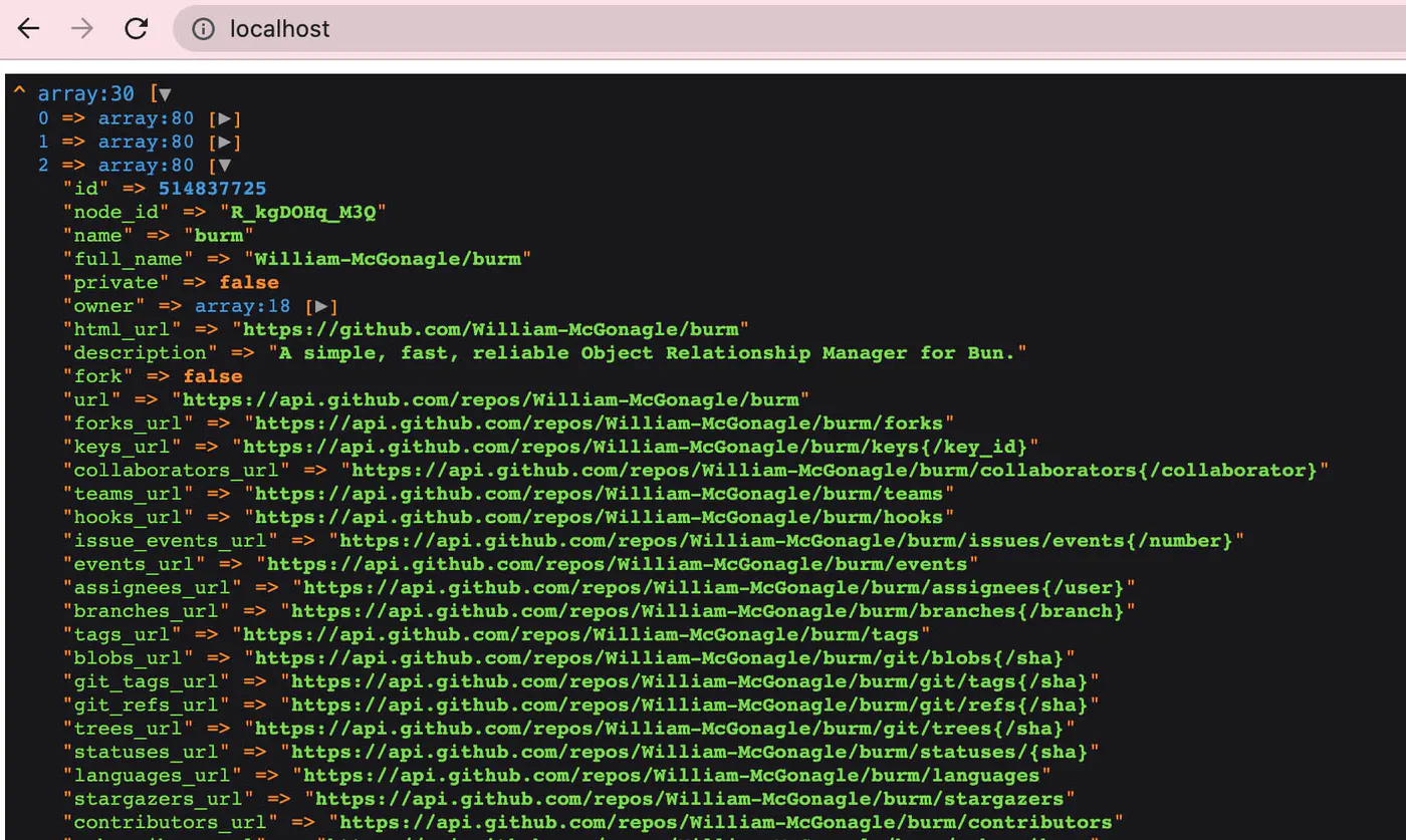 PHP Structure - Result