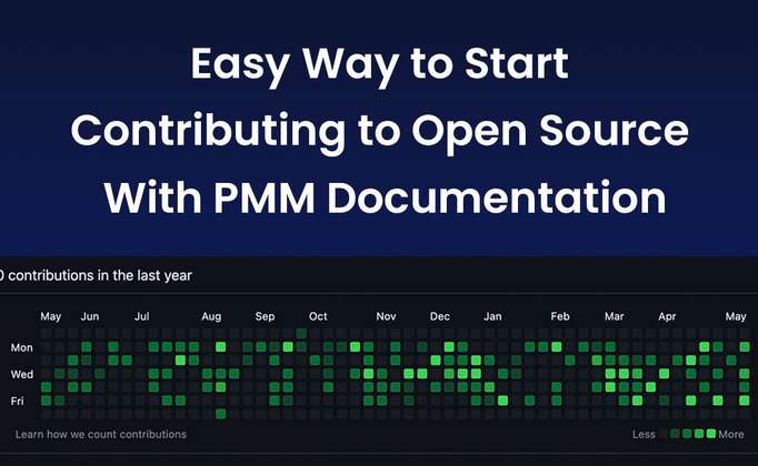 Easy Way to Start Contributing to Open Source With PMM Documentation