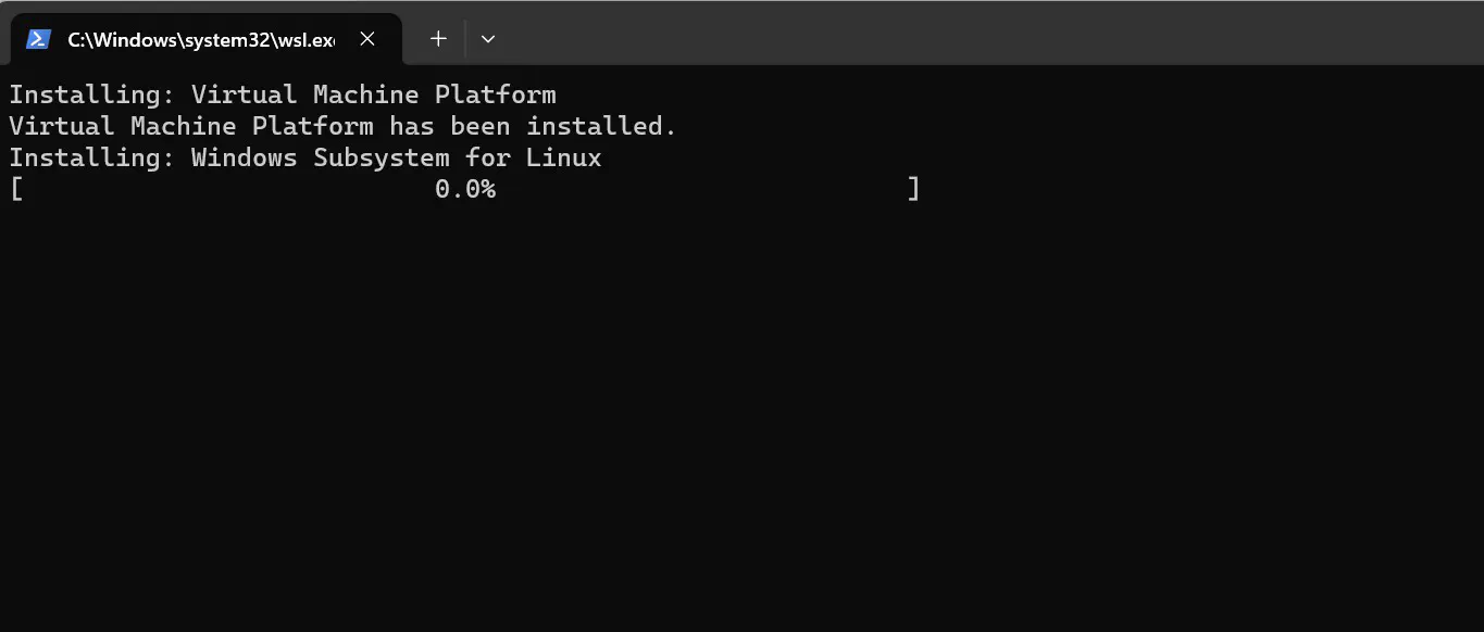 WSL Installing