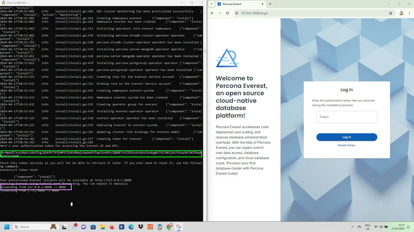 Percona Everest Login
