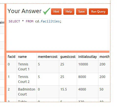 Learn SQL. First Exercise 3