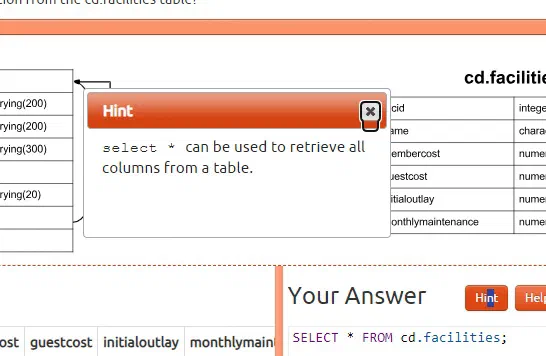 Learn SQL. First Exercise 2