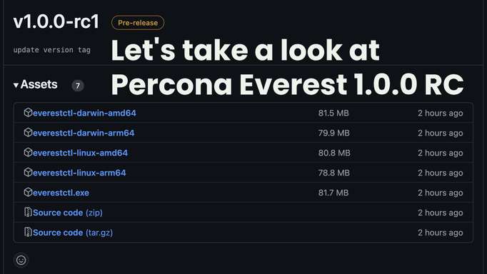 Let's take a look at Percona Everest 1.0.0 RC