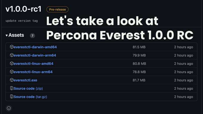 Let's take a look at Percona Everest 1.0.0 RC