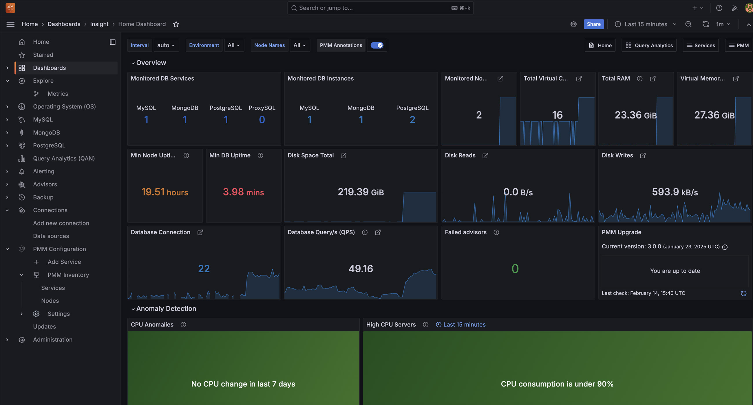 Percona Monitoring and Management (PMM) 3.0.0