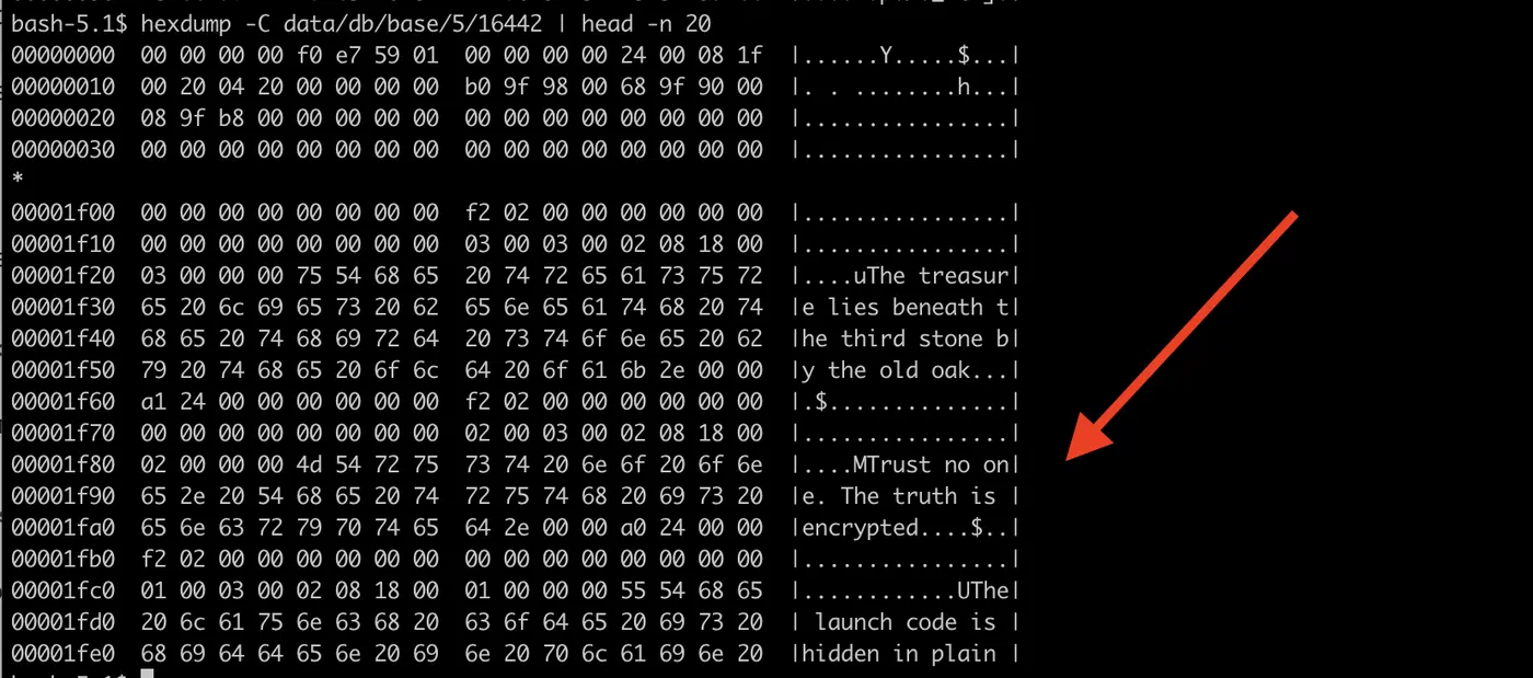 PG_TDE - Docker - the data is readable directly from the file
