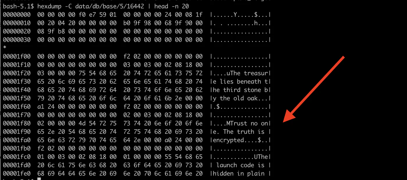 PG_TDE - Docker - the data is readable directly from the file