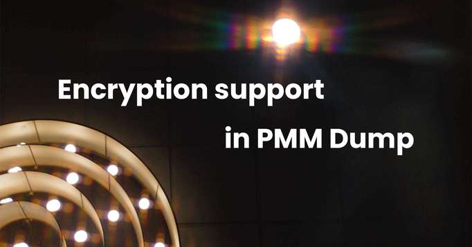 Encryption support in PMM Dump