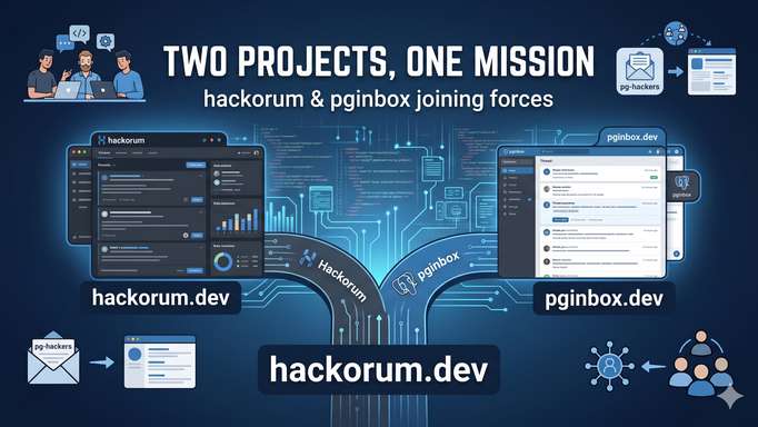 Two projects, one mission - hackorum and pginbox join forces