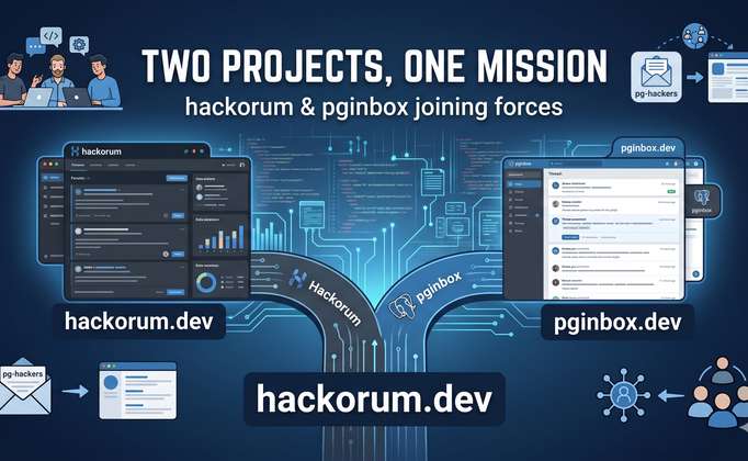 Two projects, one mission - hackorum and pginbox join forces