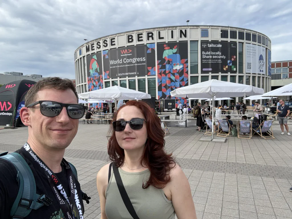Sandra and Radek at WeAreDevelopers