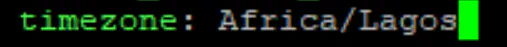 timezone Africa/Lagos in Patroni config