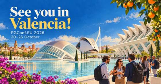 Welcome to PGConf.EU Valencia!