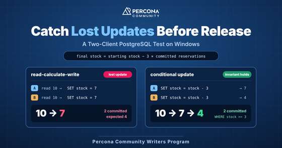 Catch Lost Updates Before Release: A Two-Client PostgreSQL Test on Windows