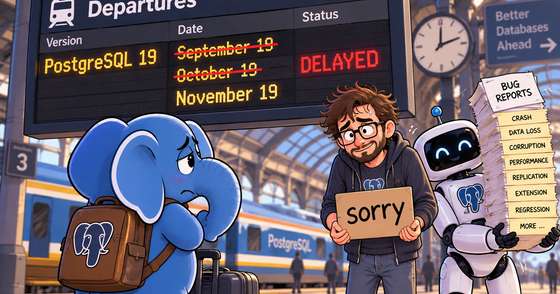 Apologies for delaying Postgres 19