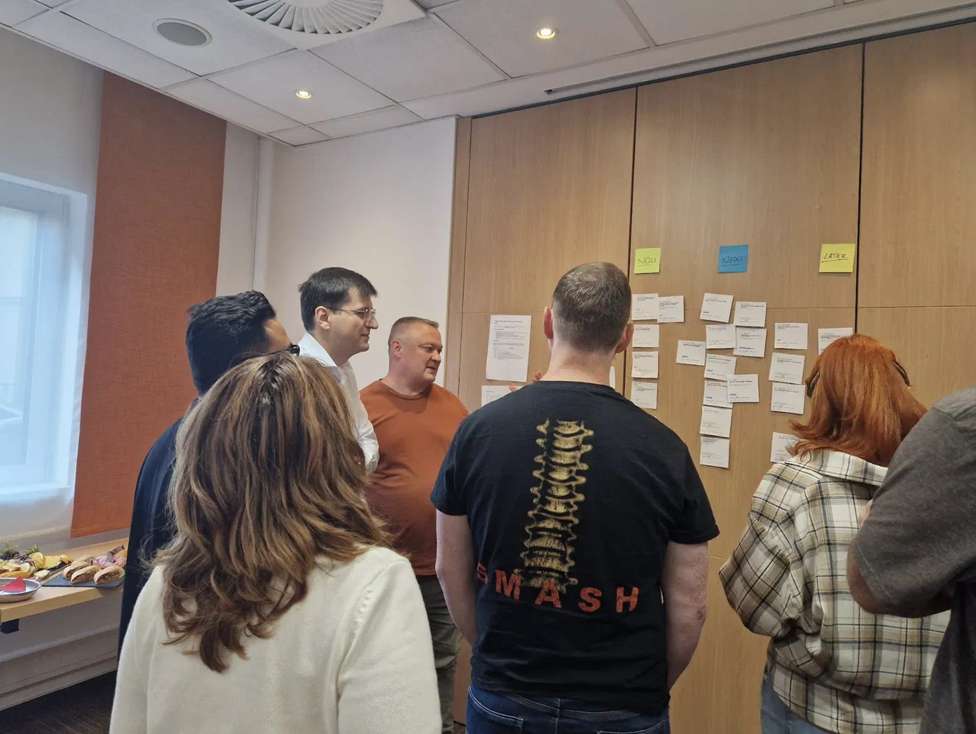 Roadmap workshop with Now, Next and Later columns