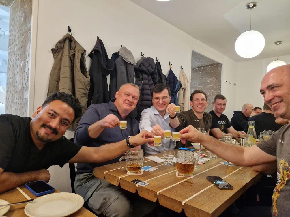 Team dinner in Prague