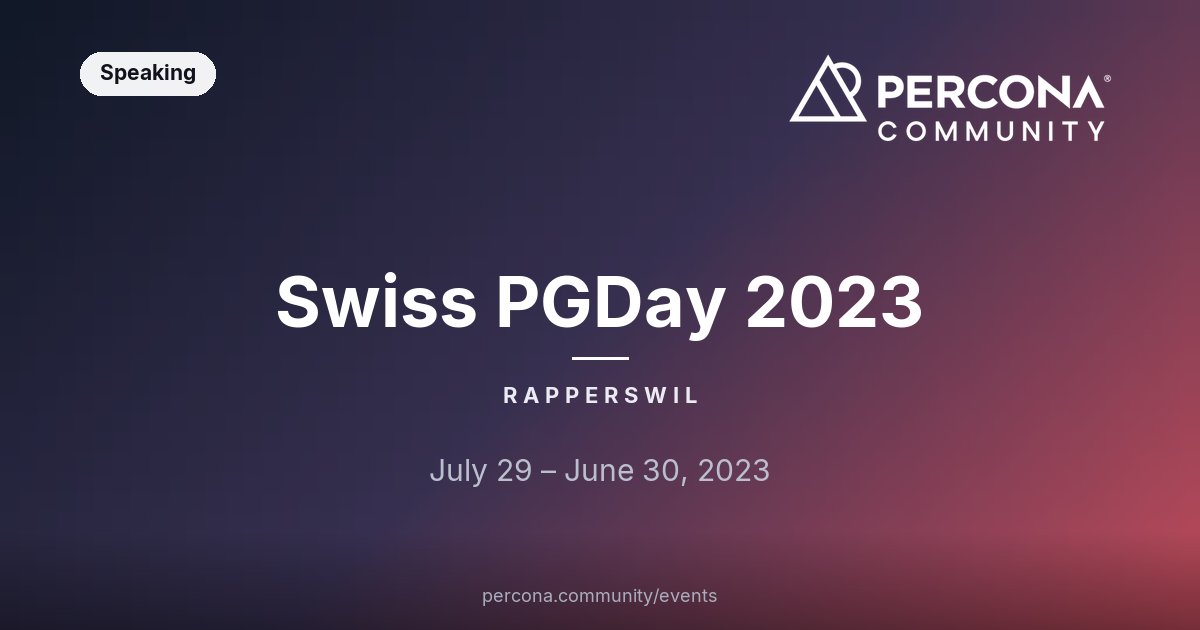 Swiss PGDay 2023