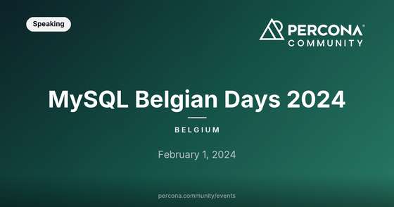 MySQL Belgian Days 2024
