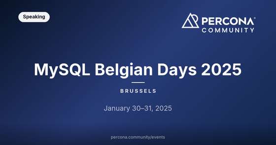 MySQL Belgian Days 2025