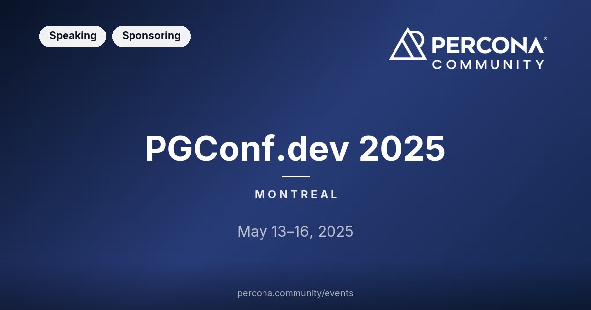 PGConf.dev 2025