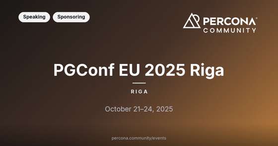PGConf EU 2025 Riga