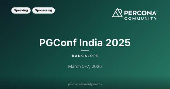PGConf India 2025