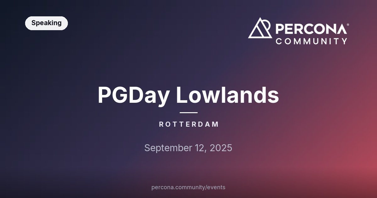 PGDay Lowlands