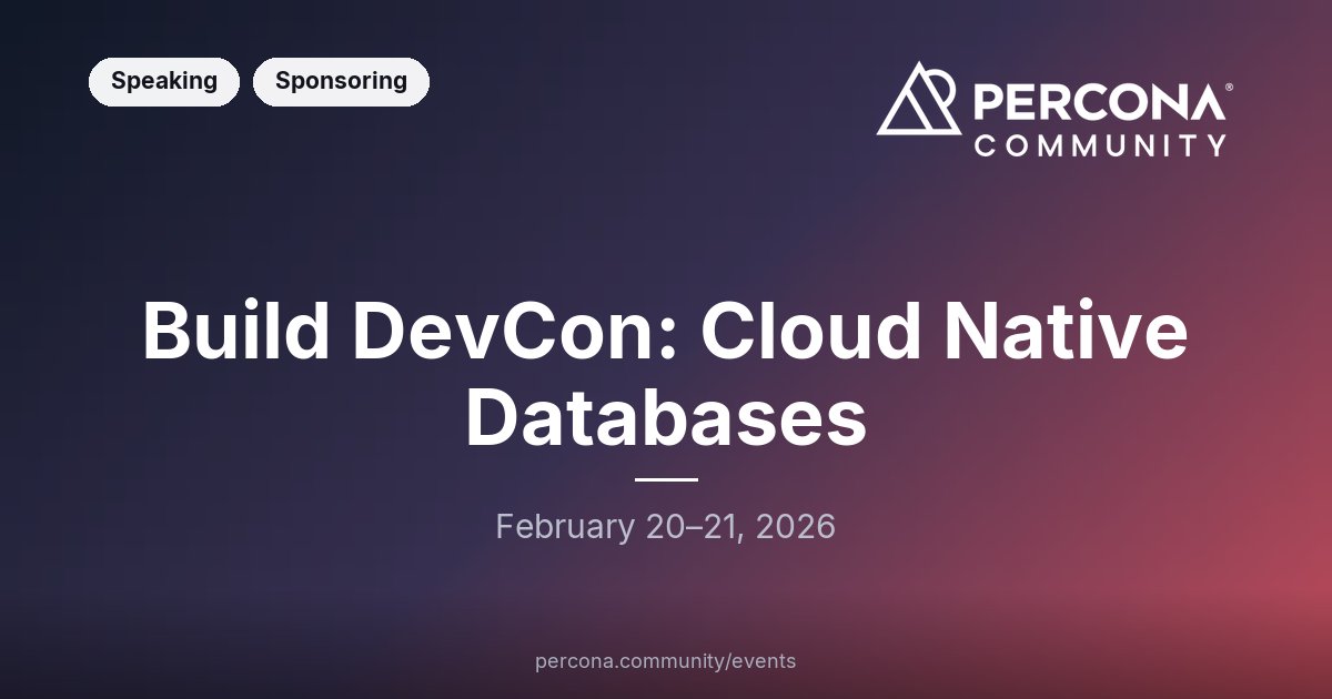 Build DevCon:  Cloud Native Databases