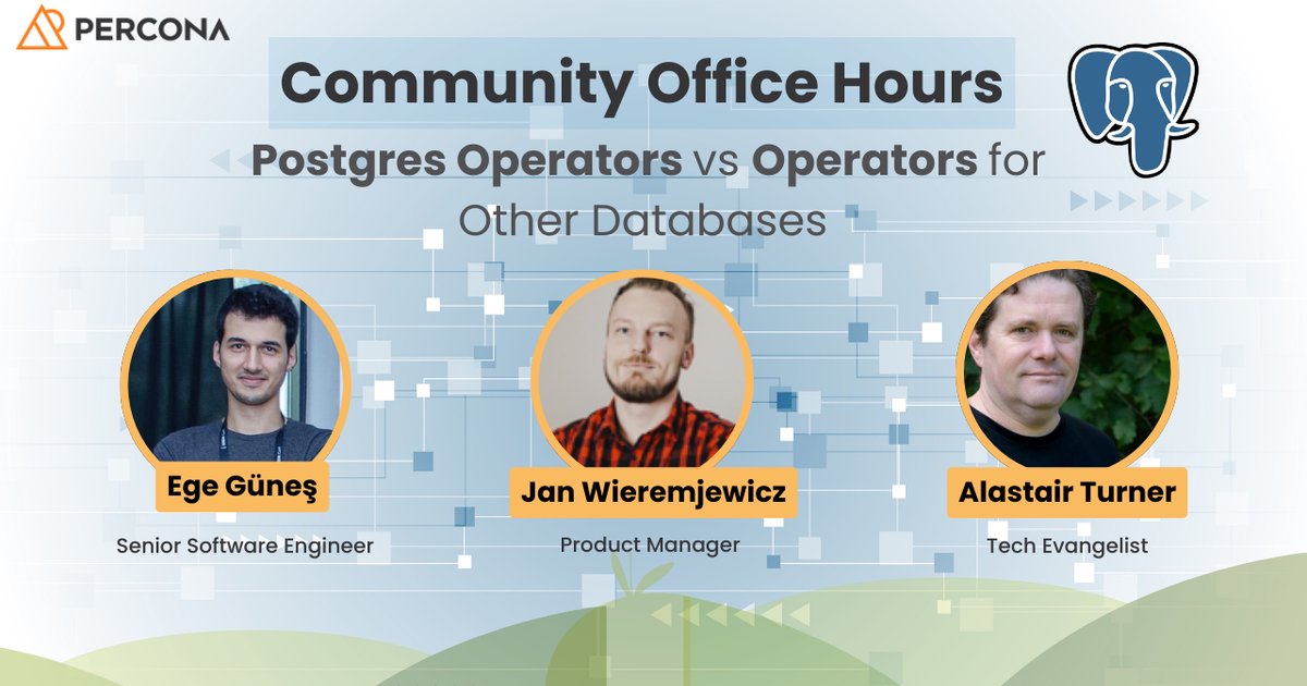 Community Office Hours: Postgres Operators vs Operators for Other Databases - January 27, 2026