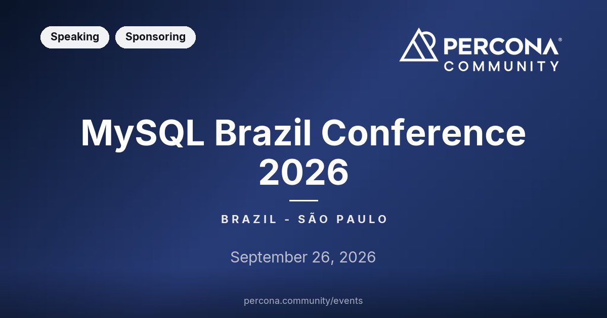 MySQL Brazil Conference 2026