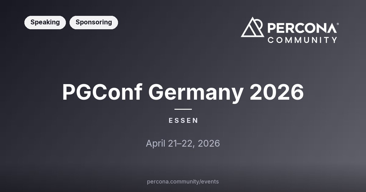 PGConf Germany 2026