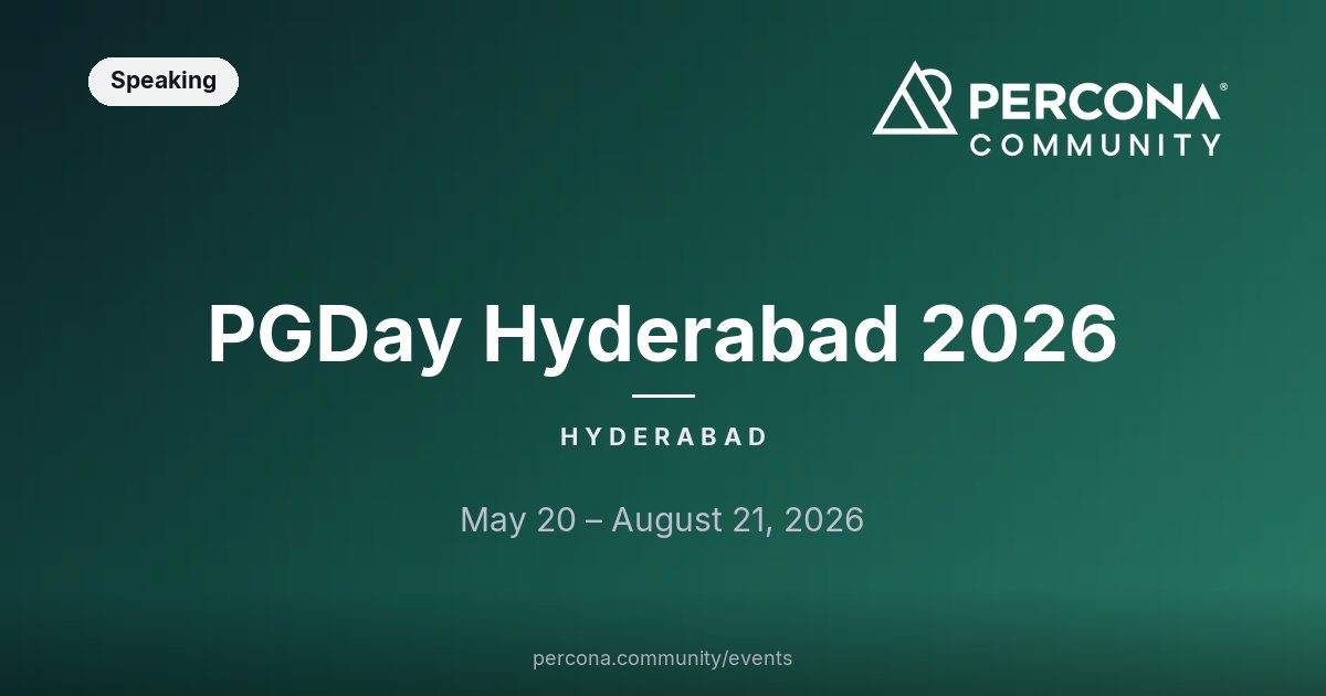 PGDay Hyderabad 2026